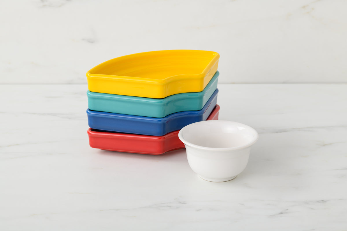 Vibrant 5-Piece Mixed Colors Entertaining Set 8 1/5 Inch - Image 3