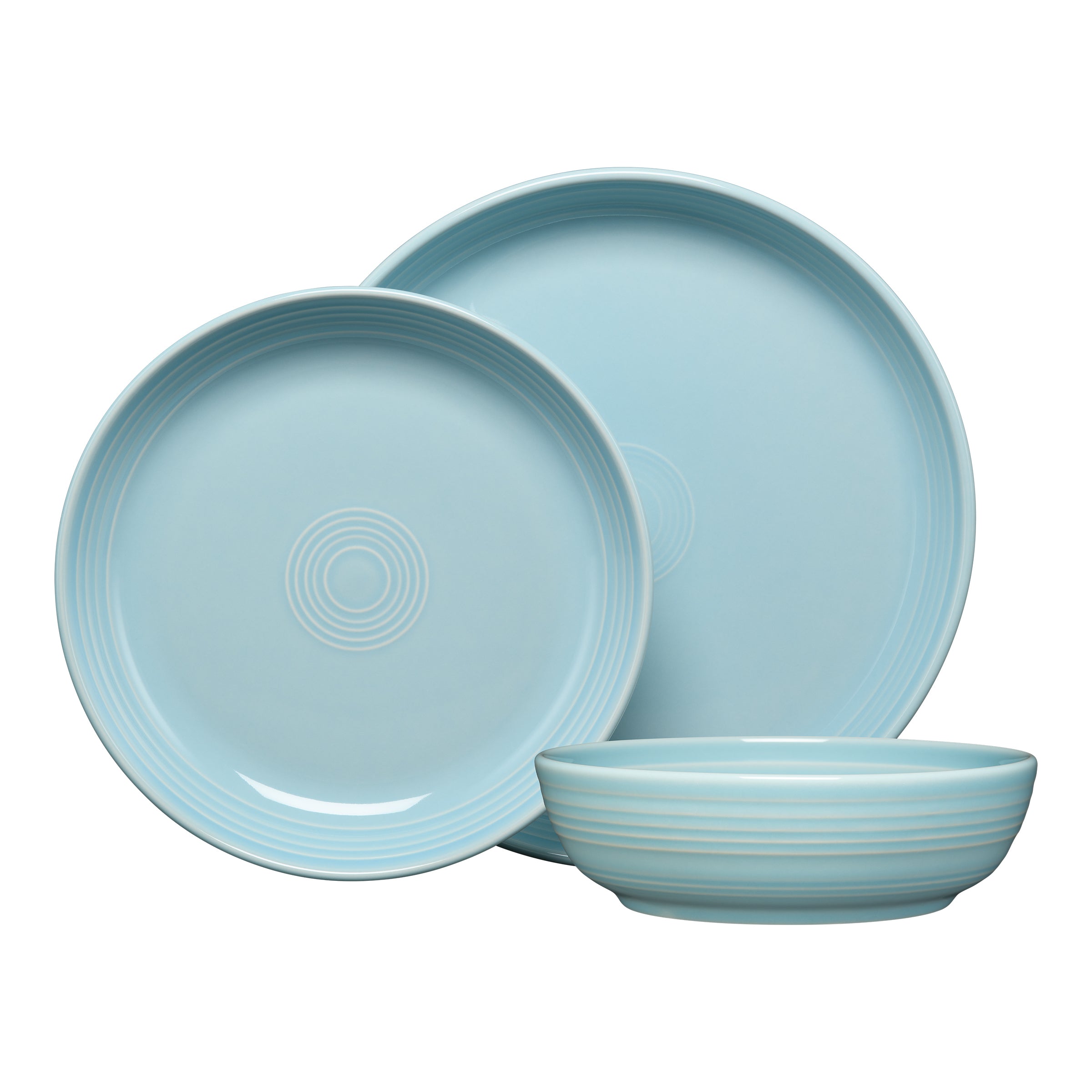 Coupe Bowl 3-Piece Dinnerware Set. Service for 1