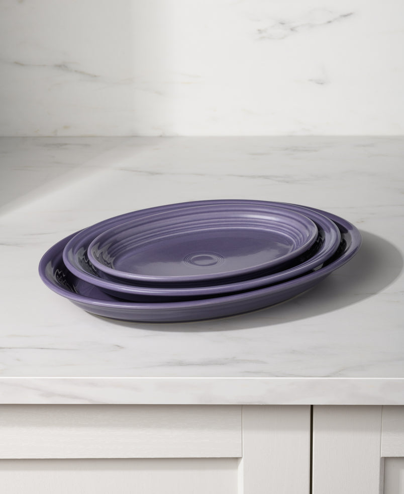 Lavender 11 5/8 Inch Medium Oval Serving Platter - Image 2