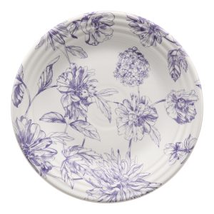 Botanical Floral Lavender Classic Rim 9 Inch Luncheon Plate
