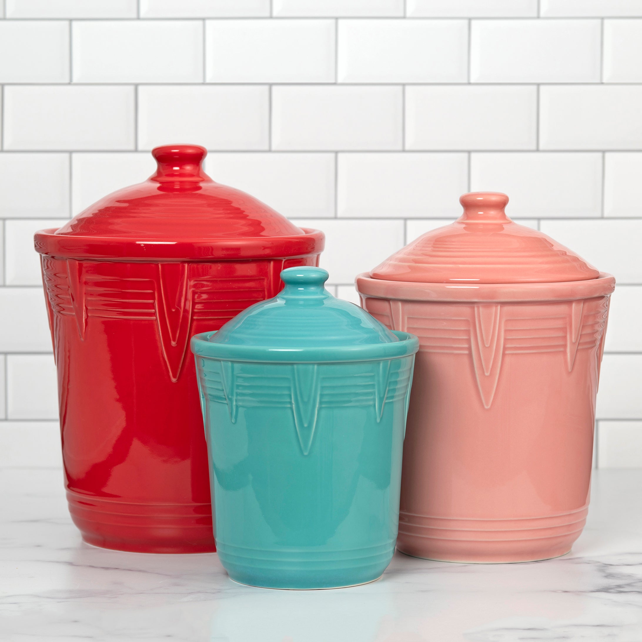 Retired Fiesta 1 Quart Small Chevron Canister - Image 4