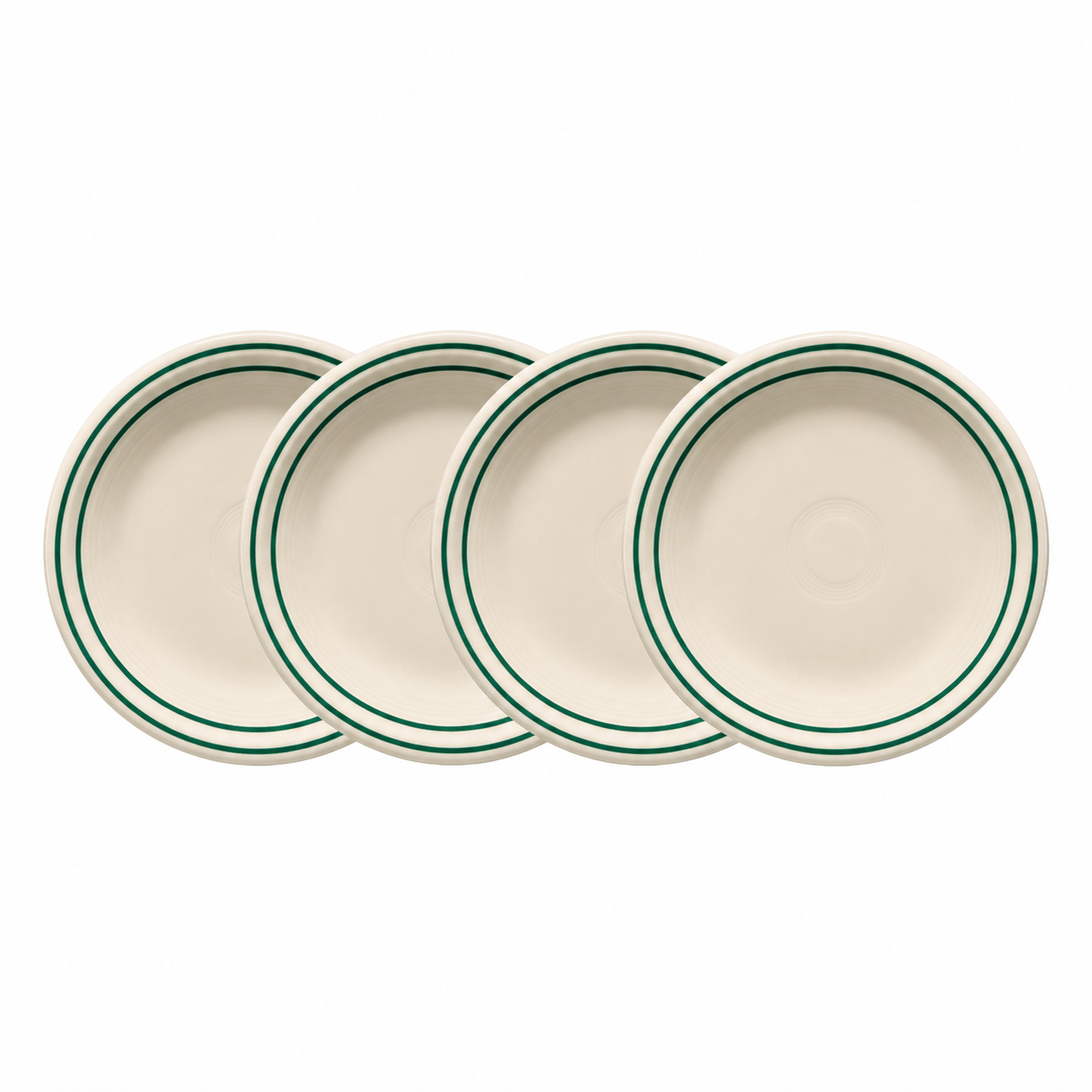 Americana Jade Band Set of 4 Classic Rim 9 Inch Luncheon Plate