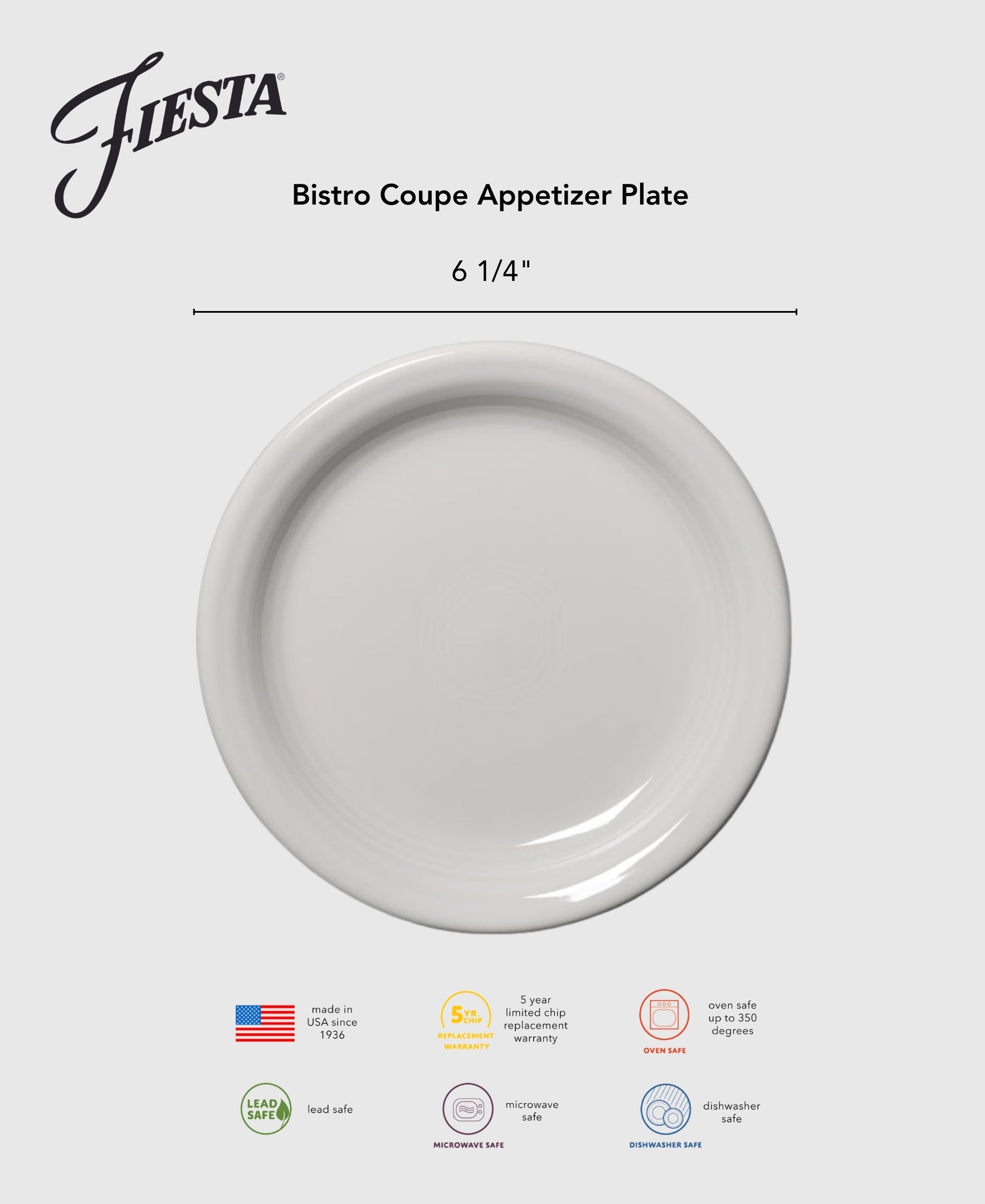 Retired Bistro Coupe 6 1/4 Inch Appetizer Plate Foundry - Image 2
