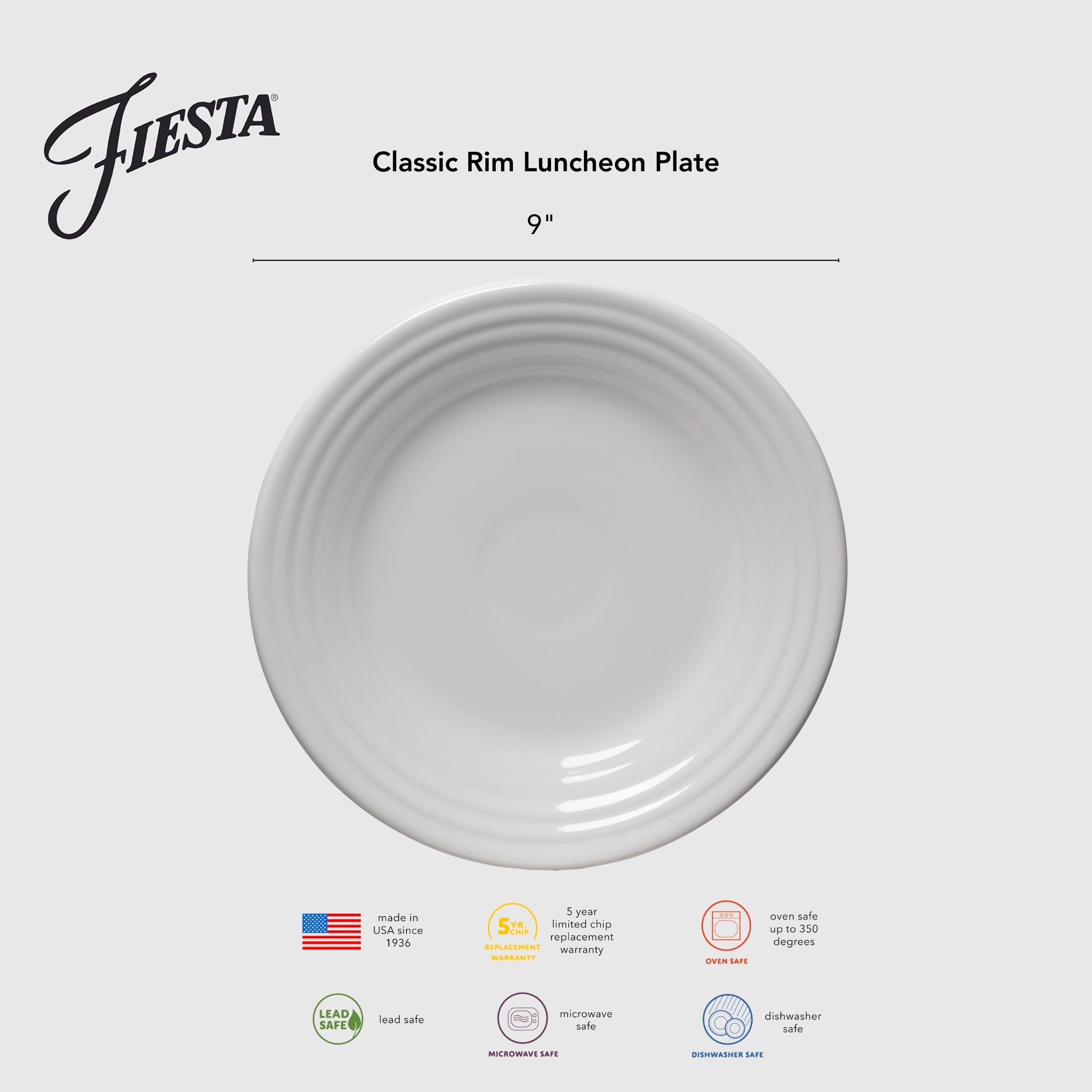 Lavender Classic Rim 9 Inch Luncheon Plate - Image 2