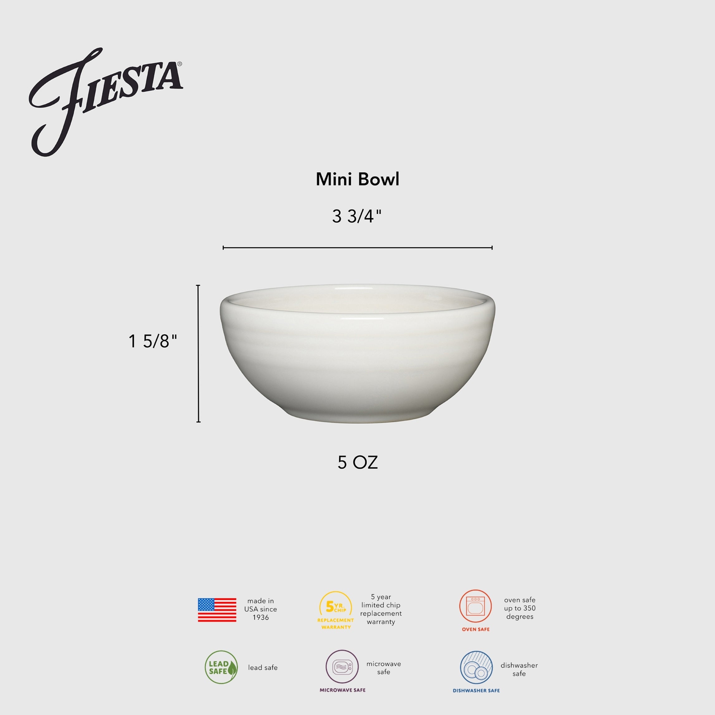 3 3/4 Inch Mini Bowl 5 OZ Foundry - Image 2