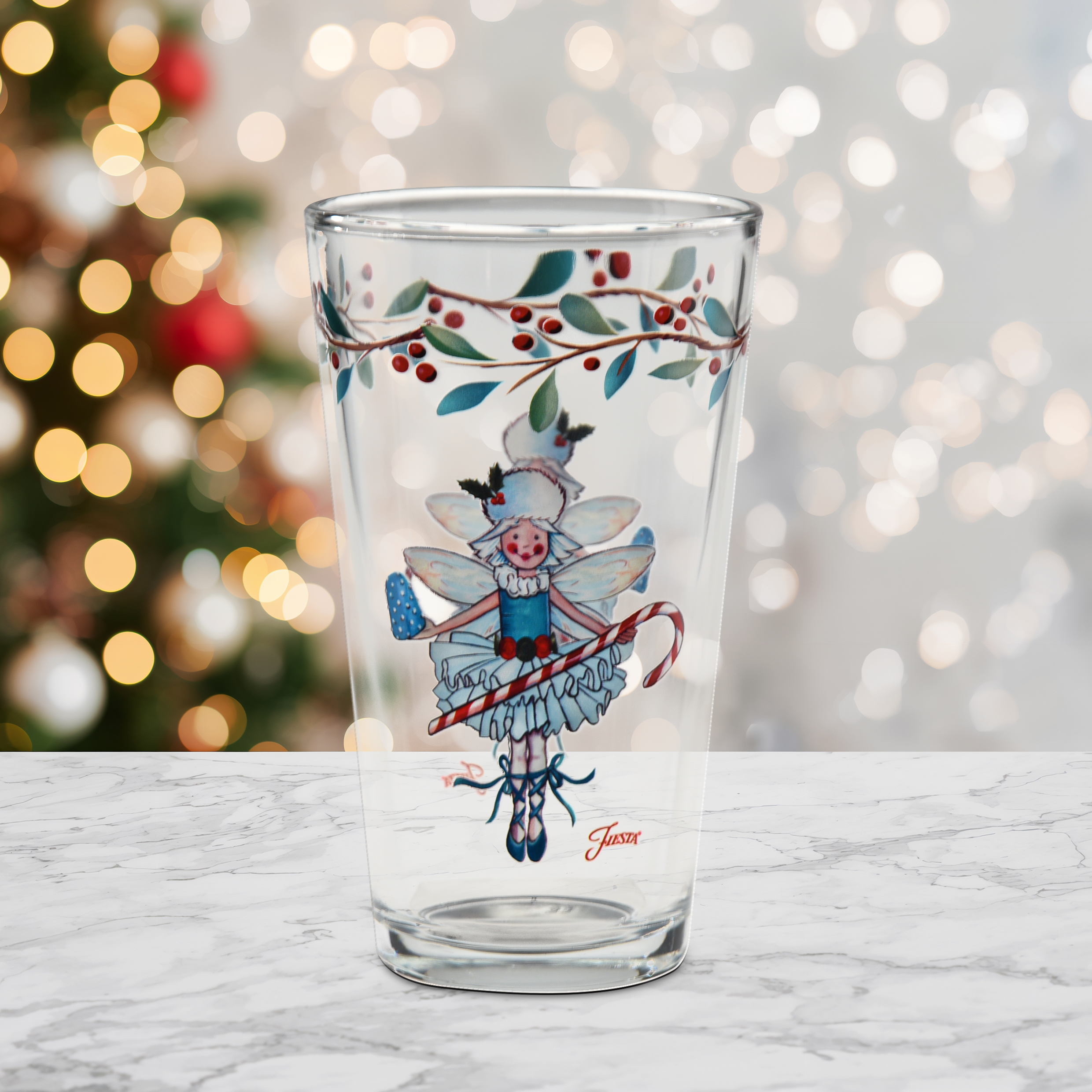 Nutcracker Sugar Plum Fairy 16 oz. Cooler Glass - Set of 4 - Image 3